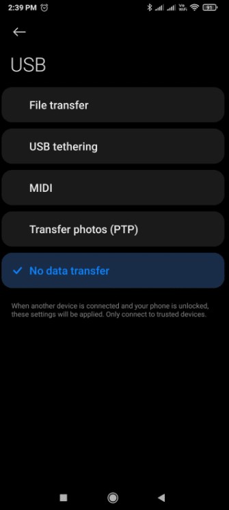 Cách thay đổi cài đặt USB trên Android 6.0