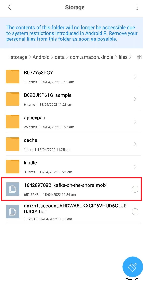 Cách mở tệp MOBI trên Android