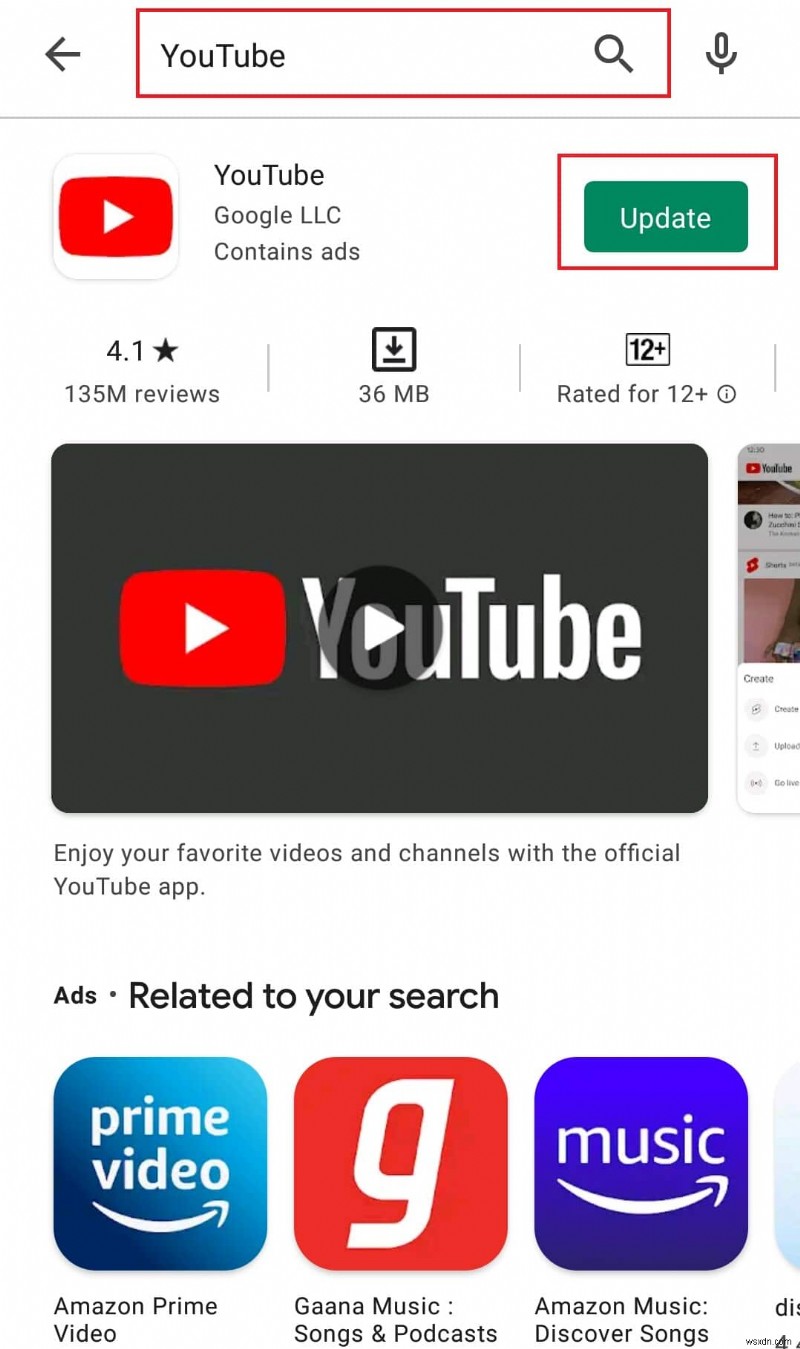 Sửa video YouTube không phát trên Android