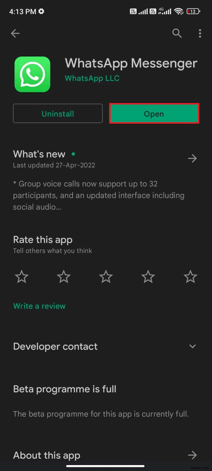 Khắc phục sự cố WhatsApp nhìn thấy lần cuối không hiển thị trên Android