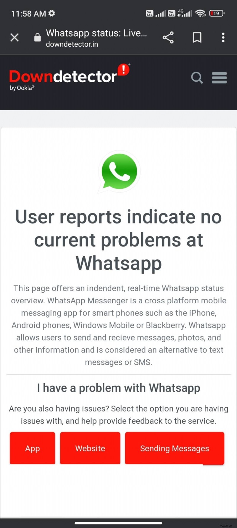 Khắc phục tình trạng WhatsApp không hiển thị trên Android