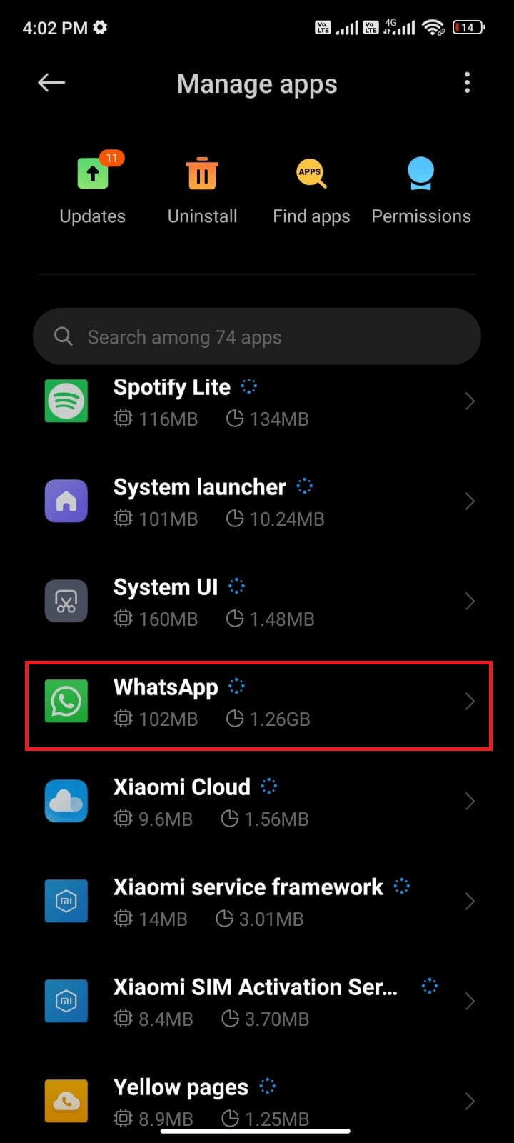 Khắc phục tình trạng WhatsApp không hiển thị trên Android