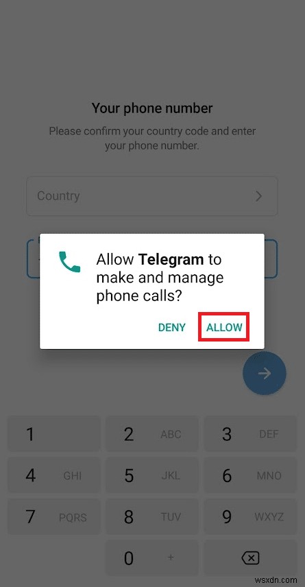 Cách tạo tài khoản Telegram trên Android