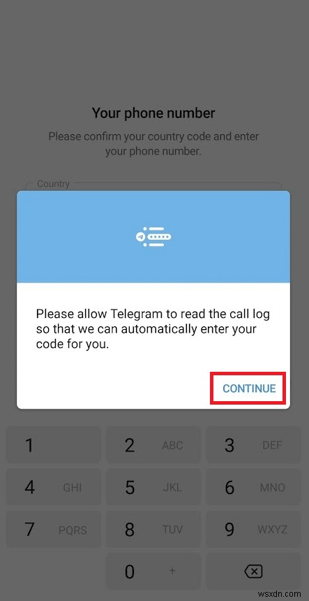 Cách tạo tài khoản Telegram trên Android
