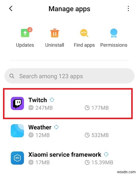 Khắc phục sự cố ứng dụng Twitch không hoạt động trên Android