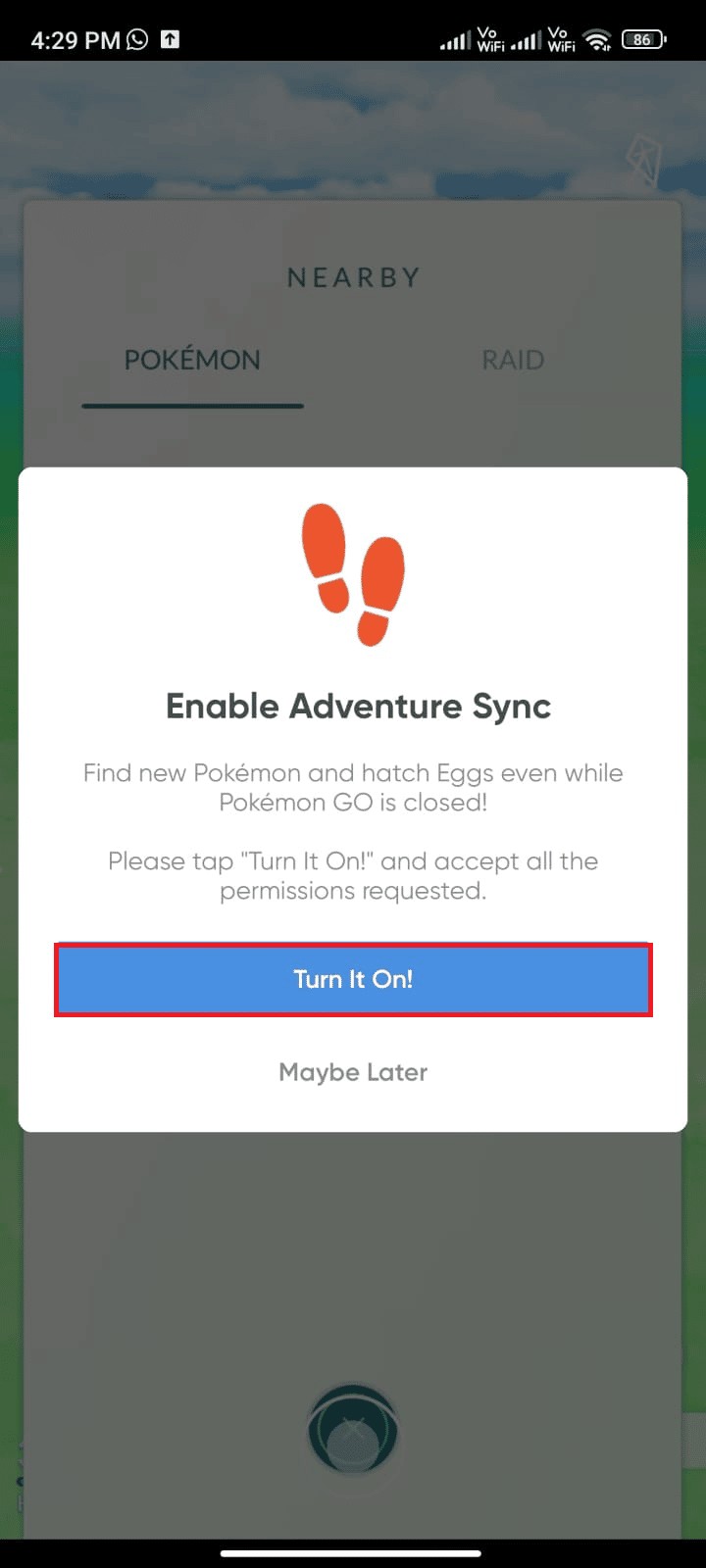 Khắc phục Pokémon Go Adventure Sync không hoạt động trên Android