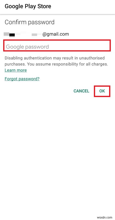 Khắc phục lỗi bắt buộc phải xác thực trên Google Play trên Android