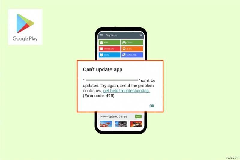 Sửa mã lỗi 495 của Google Play trên Android 
