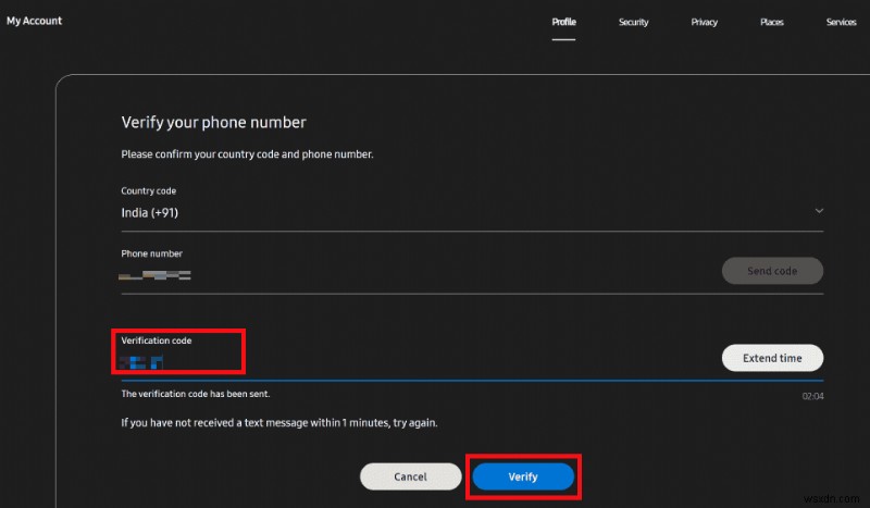 Cách thay đổi số điện thoại trên tài khoản Samsung