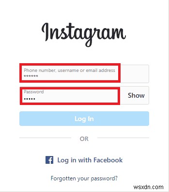 Sửa lỗi đăng nhập yêu cầu phản hồi Instagram 