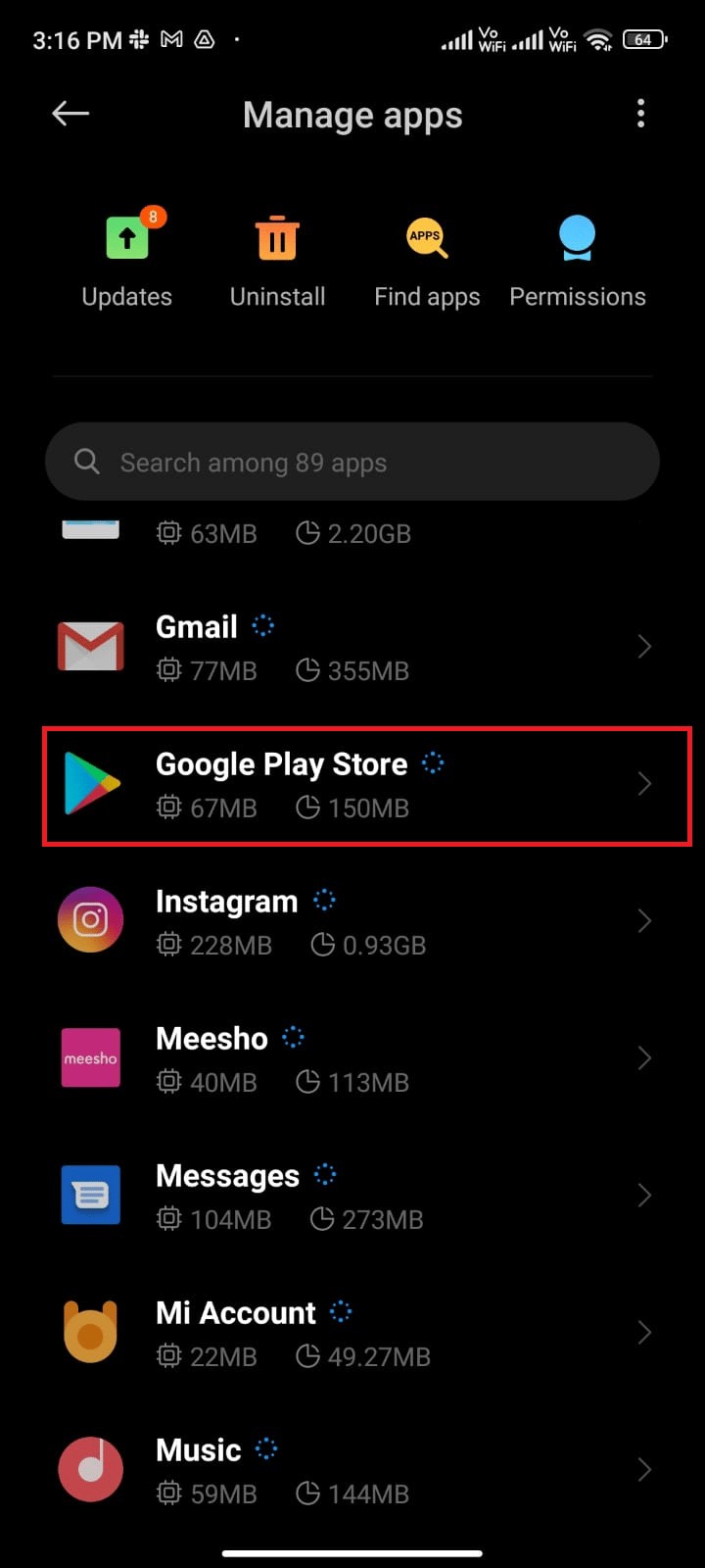 Sửa lỗi Cửa hàng Google Play Kiểm tra bản cập nhật