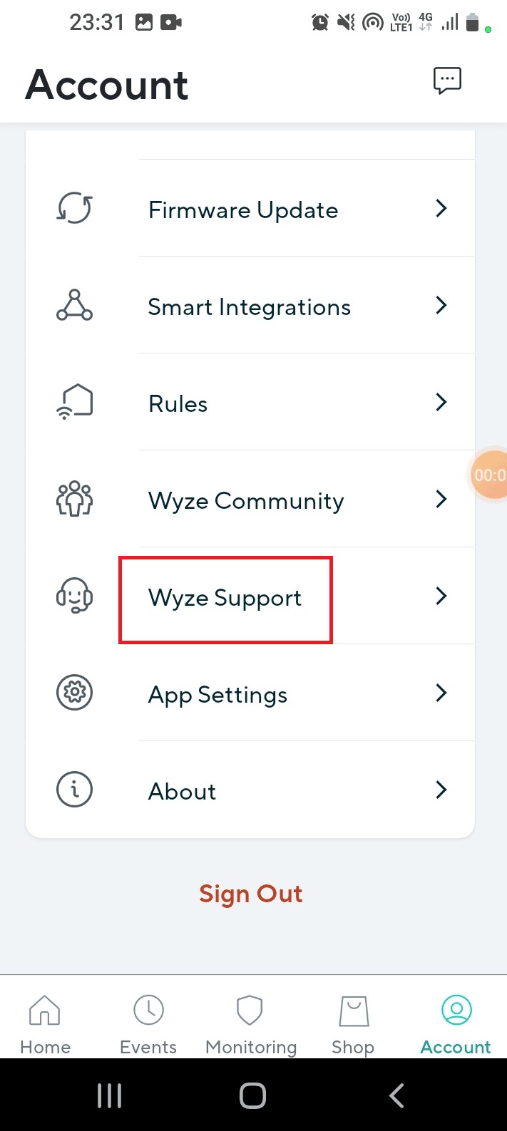 Sửa mã lỗi Wyze 06 trên Android