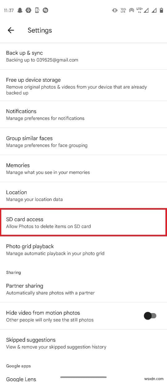 Khắc phục sự cố Google Photos không thể lưu thay đổi