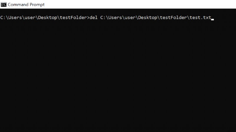 Cách buộc Xóa tệp - Xóa cmd trong Windows Command Prompt 