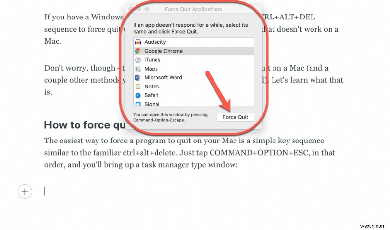 Điều khiển Alt Delete trên máy Mac - Cách mở Trình quản lý tác vụ trên Macbook của bạn 