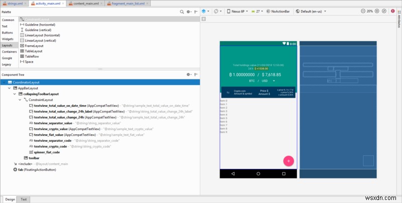 Cách bắt đầu xây dựng ứng dụng Android của bạn:tạo Bố cục mô hình, giao diện người dùng và XML 