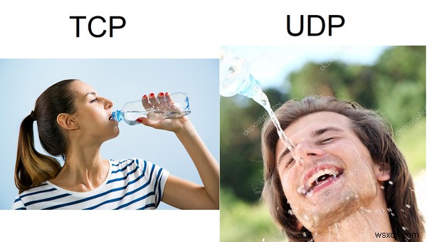 TCP so với UDP - Sự khác biệt là gì và Giao thức nào nhanh hơn? 