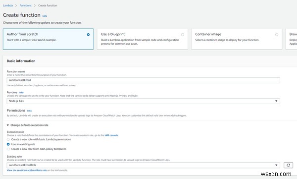 Cách nhận email từ trang web của bạn biểu mẫu Liên hệ với chúng tôi bằng AWS SES, Lambda và API Gateway 