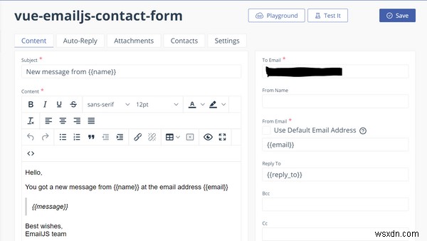 Cách gửi Email từ Ứng dụng Vue.js của bạn bằng EmailJS 