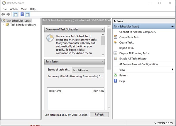 Cách mở trình lập lịch tác vụ và tạo tác vụ đã lên lịch trên Windows 10