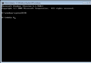 Cách tạo, mở, đổi tên và buộc xóa thư mục bằng Command Prompt