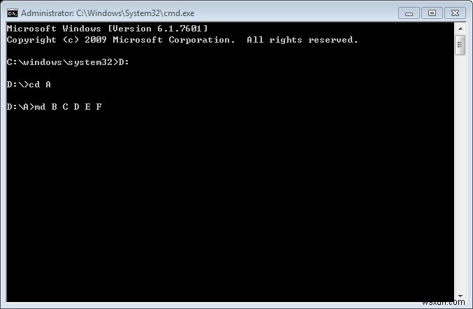 Cách tạo, mở, đổi tên và buộc xóa thư mục bằng Command Prompt