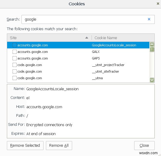 Cách nhanh để xóa cookie Firefox trên Windows 10