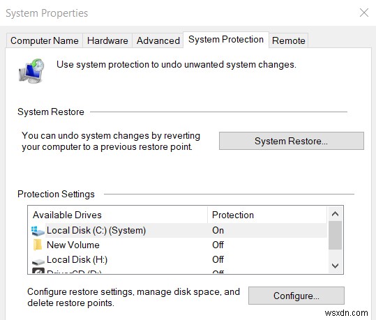 Cách bật và sử dụng khôi phục hệ thống trên Windows 10