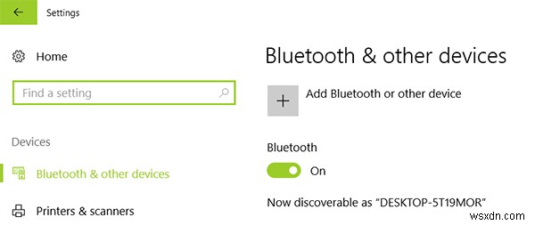 Cách bật Bluetooth trong Windows 10