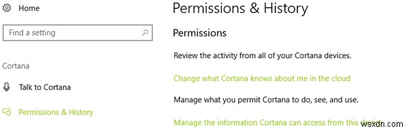 Cách tắt tính năng thu thập dữ liệu cá nhân trong Cortana trên Windows