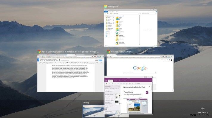 Cách thêm màn hình ảo trên Windows 10