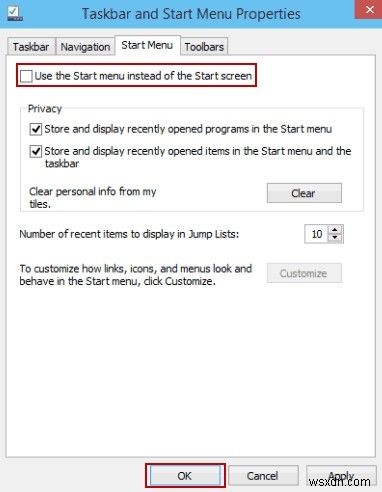 Cách thay thế Start Menu bằng Start Screen trong Windows 10