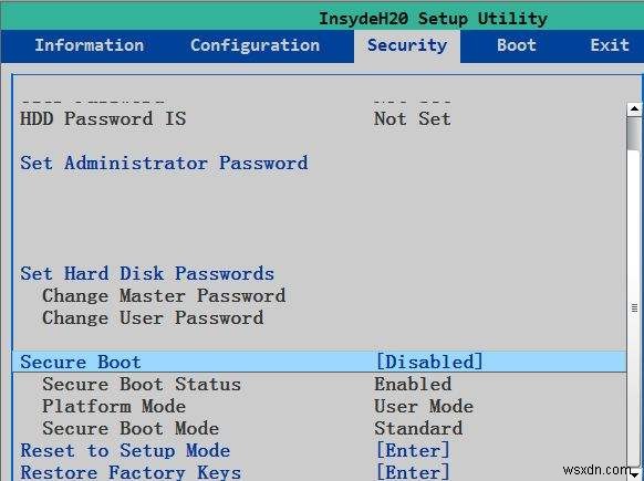 Cách khôi phục / đặt lại mật khẩu đăng nhập trên máy tính Lenovo / ThinkPad dựa trên UEFI