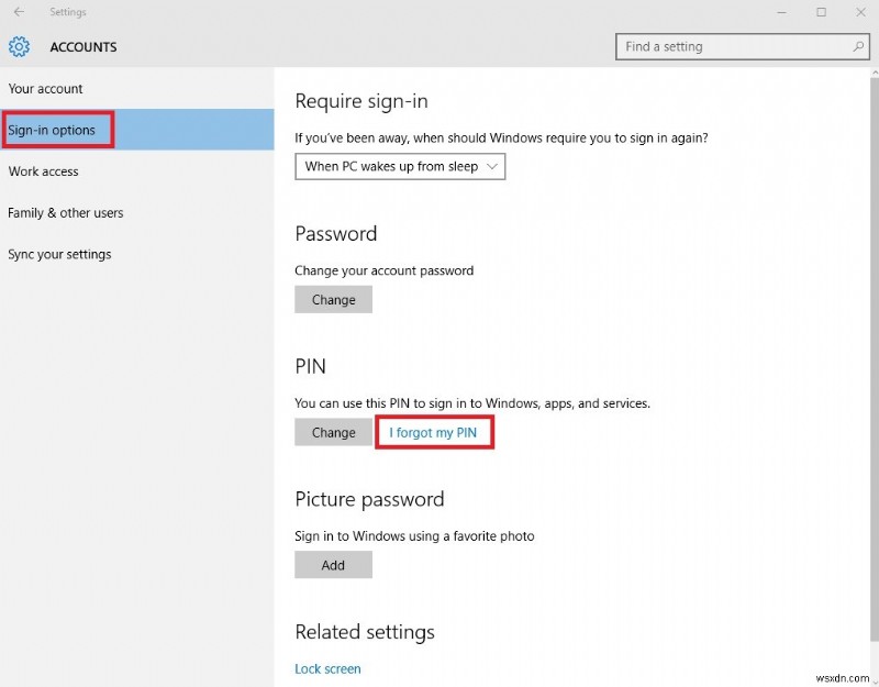 Cách đặt lại mật khẩu mã PIN Windows 10