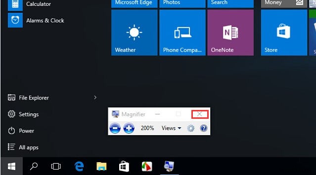 Cách tắt kính lúp trên Windows 10