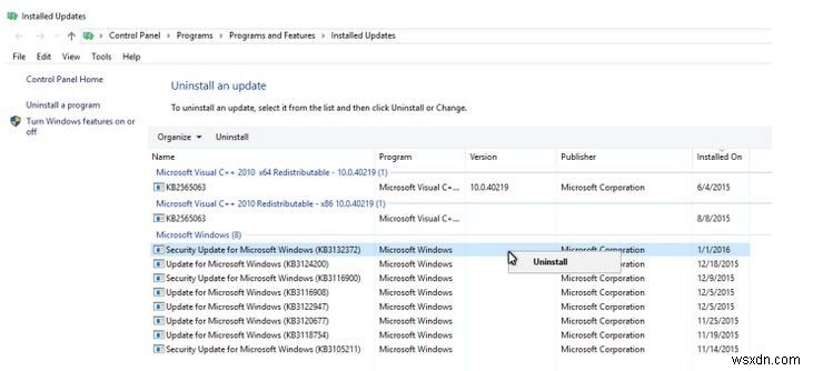 Bản cập nhật bảo mật Windows 10 (KB3132372) Sự cố ứng dụng, Cách thực hiện?
