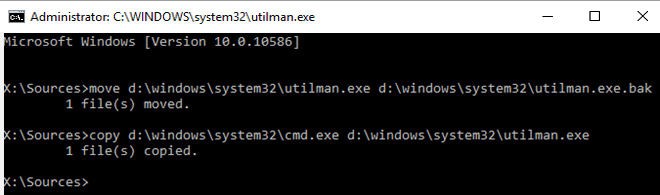 Cách đặt lại mật khẩu đã quên trên Windows 10 với Command Prompt