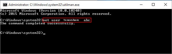 Cách đặt lại mật khẩu đã quên trên Windows 10 với Command Prompt