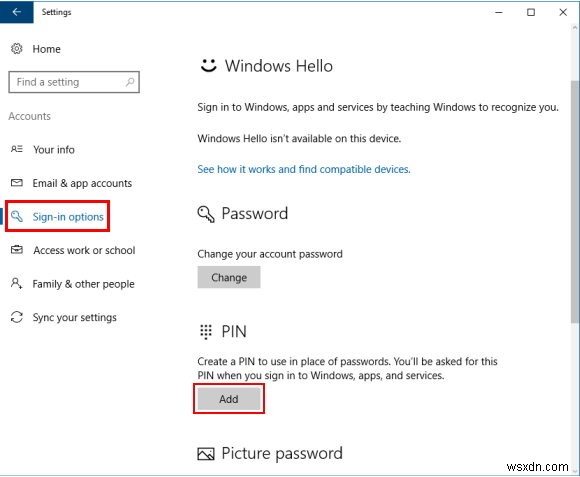 Cách bật Chính sách nhóm phức hợp mã PIN và tạo mã PIN Windows 10 phức tạp