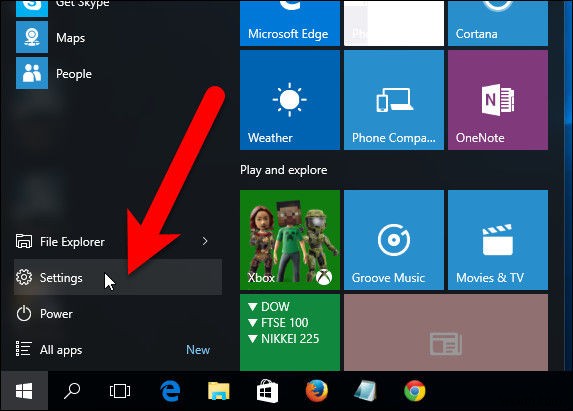 Cách thực hiện:Mở Cài đặt trên Windows 10