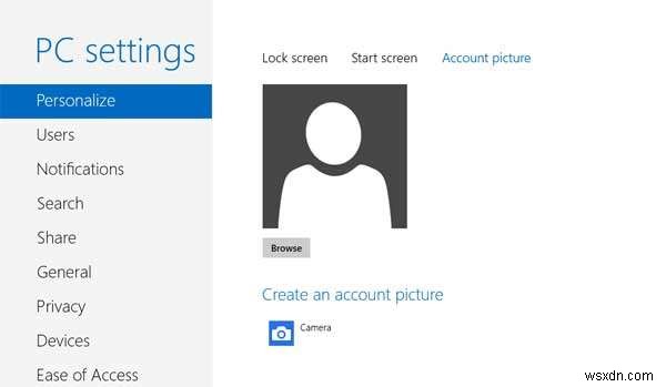 2 tùy chọn hàng đầu để thay đổi ảnh tài khoản của bạn trong Windows 8 / 8.1