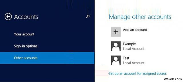 Cách thay đổi loại tài khoản người dùng trong Windows 8.1 và 8