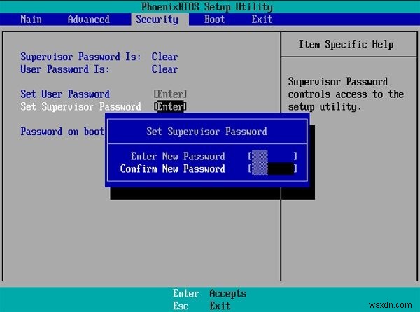 Cách đặt mật khẩu BIOS trên Windows 8.1 / 8 để đảm bảo bảo mật