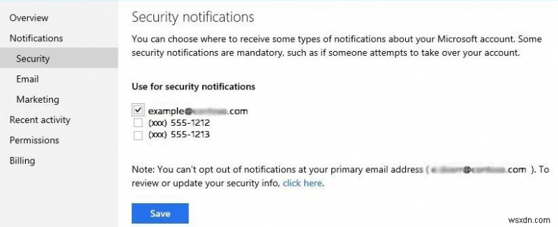 Mẹo bảo mật khác cho tài khoản Microsoft