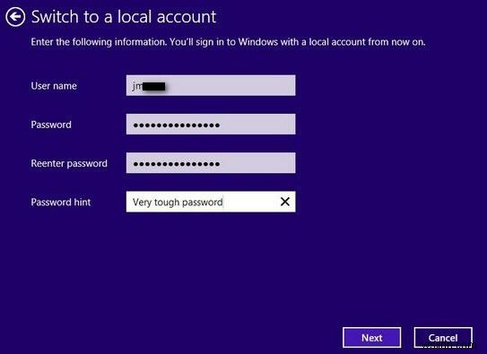 Cách thay đổi địa chỉ email liên kết với tài khoản Microsoft của bạn trong Windows 8.1 / 8