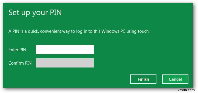 Cách thiết lập đăng nhập mã PIN trong Windows 8