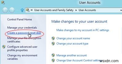 Tạo và sử dụng đĩa đặt lại mật khẩu Windows 8 hoặc USB
