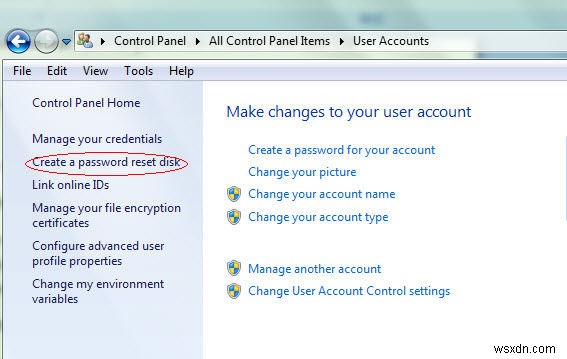 2 cách tạo mật khẩu đặt lại ổ USB cho Windows 7