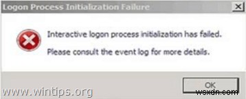Khắc phục sự cố Khởi tạo đăng nhập tương tác không thành công trên Windows 7