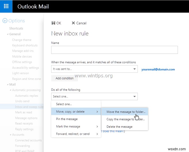 Cách tắt bộ lọc email rác trong thư Outlook (Outlook.com, Office365)